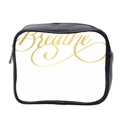 Breathe T- Shirt Breathe In Gold T- Shirt Mini Toiletries Bag (two Sides) by JamesGoode