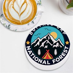 Buffalo Gap National Grassland T- Shirt Buffalo Gap National Grassland T- Shirt Uv Print Round Tile Coaster by JamesGoode