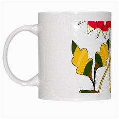 Flowers Art T- Shirtflowers T- Shirt White Mug by ZUXUMI