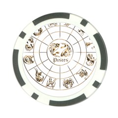 Pisces T-shirtpisces Gold Edition - 12 Zodiac In 1 T-shirt Poker Chip Card Guard by EnriqueJohnson