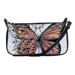 Butterflies T- Shirt Butterfly T- Shirt Shoulder Clutch Bag by JamesGoode