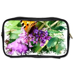 Butterfly T- Shirt Butterfly & Buddleia T- Shirt Toiletries Bag (two Sides) by JamesGoode