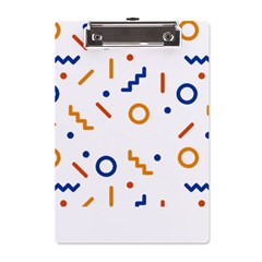 Abstract Dots And Line Pattern T- Shirt Abstract Dots And Line Pattern 4 A5 Acrylic Clipboard by EnriqueJohnson