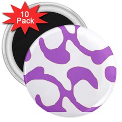 Abstract Pattern Purple Swirl T- Shirt Abstract Pattern Purple Swirl T- Shirt 3  Magnets (10 Pack)  by EnriqueJohnson