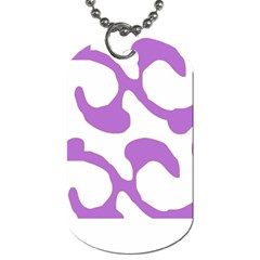 Abstract Pattern Purple Swirl T- Shirt Abstract Pattern Purple Swirl T- Shirt Dog Tag (one Side) by EnriqueJohnson