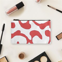 Abstract Pattern Red Swirl T- Shirt Abstract Pattern Red Swirl T- Shirt Cosmetic Bag (small) by EnriqueJohnson