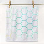 Abstract T- Shirt Honeycomb Pattern 4 Face Towel Front