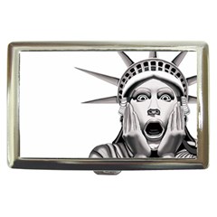 Funny Statue Of Liberty Parody Cigarette Money Case by Sarkoni