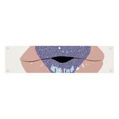 Lips -18 Banner And Sign 4  X 1  by SychEva