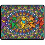 Grateful Dead Pattern Fleece Blanket (Medium) 60 x50  Blanket Front