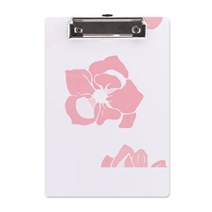 Flowers T- Shirt Flowers Pattern T- Shirt A5 Acrylic Clipboard by EnriqueJohnson