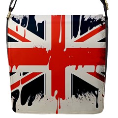 Union Jack England Uk United Kingdom London Flap Closure Messenger Bag (s) by uniart180623