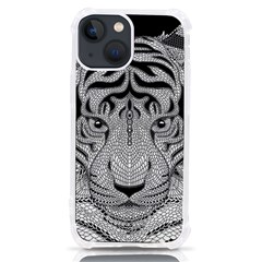 Tiger Head Iphone 13 Mini Tpu Uv Print Case by Ket1n9