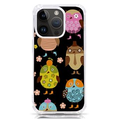 Cute Owls Pattern Iphone 14 Pro Tpu Uv Print Case by Ket1n9