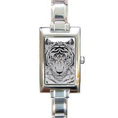 Tiger Head Rectangle Italian Charm Watch by Ket1n9