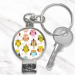 Cute Owls Pattern Nail Clippers Key Chain by Ket1n9