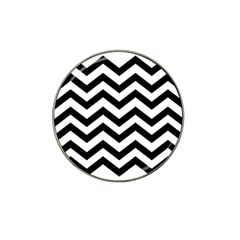 Black And White Chevron Hat Clip Ball Marker by Ket1n9