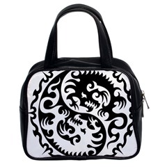 Ying Yang Tattoo Classic Handbag (two Sides) by Ket1n9