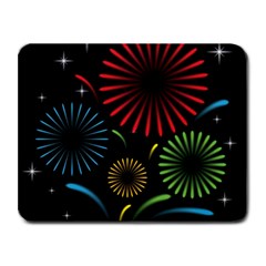 Fireworks With Star Vector Small Mousepad by Ket1n9