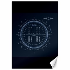 Minimalistic Knowledge Mathematics Trigonometry Canvas 12  X 18  by Ket1n9