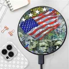 Usa United States Of America Images Independence Day Wireless Fast Charger(black) by Ket1n9