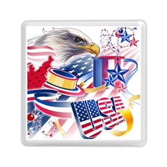 Independence Day United States Of America Memory Card Reader (square) by Ket1n9