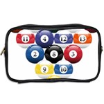 Racked Billiard Pool Balls Toiletries Bag (Two Sides) Back