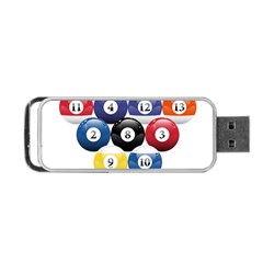 Racked Billiard Pool Balls Portable Usb Flash (two Sides) by Ket1n9