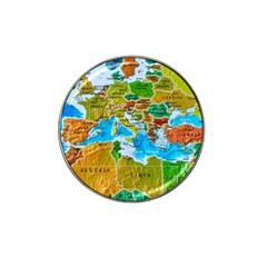 World Map Hat Clip Ball Marker by Ket1n9