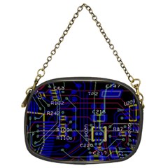 Technology Circuit Board Layout Chain Purse (two Sides) by Ket1n9