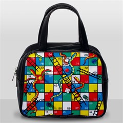 Snakes And Ladders Classic Handbag (one Side) by Ket1n9