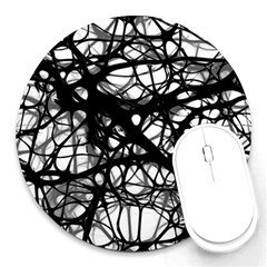 Neurons-brain-cells-brain-structure Round Mousepad by Ket1n9