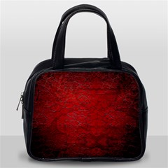 Red-grunge-texture-black-gradient Classic Handbag (one Side) by Ket1n9