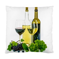 White-wine-red-wine-the-bottle Standard Cushion Case (two Sides) by Ket1n9