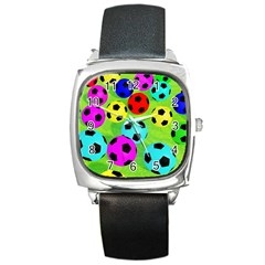 Balls Colors Square Metal Watch by Ket1n9