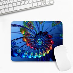 Top Peacock Feathers Small Mousepad by Ket1n9