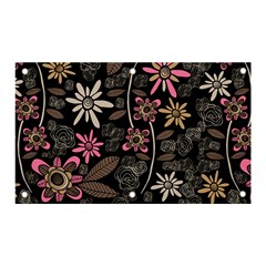 Flower Art Pattern Banner And Sign 5  X 3  by Ket1n9