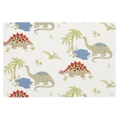 Dinosaur Art Pattern Banner And Sign 6  X 4  by Ket1n9