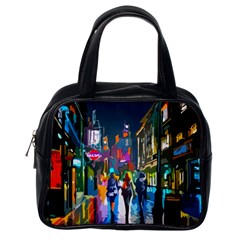 Abstract-vibrant-colour-cityscape Classic Handbag (one Side) by Ket1n9