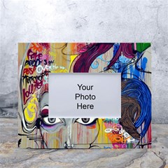 Graffiti-mural-street-art-painting White Tabletop Photo Frame 4 x6  by Ket1n9