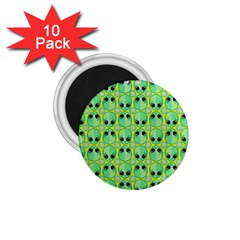 Alien Pattern- 1 75  Magnets (10 Pack)  by Ket1n9