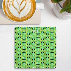 Alien Pattern- Uv Print Square Tile Coaster  by Ket1n9