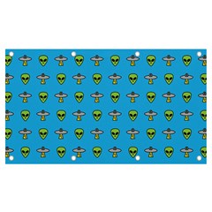 Alien Pattern Banner And Sign 7  X 4  by Ket1n9