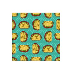 Taco-drawing-background-mexican-fast-food-pattern Satin Bandana Scarf 22  X 22  by Ket1n9