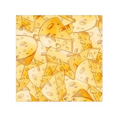 Cheese-slices-seamless-pattern-cartoon-style Square Satin Scarf (30  X 30 ) by Ket1n9