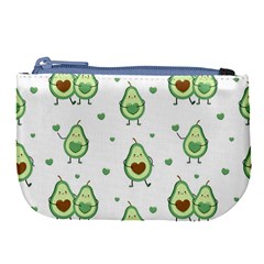 Cute-seamless-pattern-with-avocado-lovers Large Coin Purse by Ket1n9