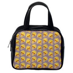 Yellow-mushroom-pattern Classic Handbag (one Side) by Ket1n9