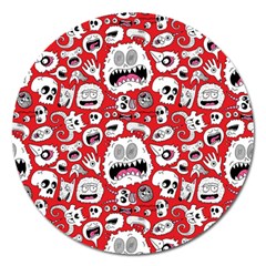 Another Monster Pattern Magnet 5  (round) by Ket1n9