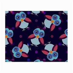 Owl-pattern-background Small Glasses Cloth (2 Sides) by Grandong