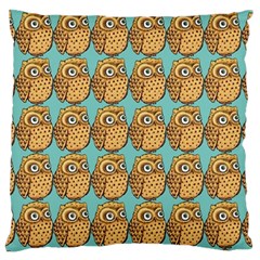 Owl Dreamcatcher Standard Premium Plush Fleece Cushion Case (two Sides) by Grandong